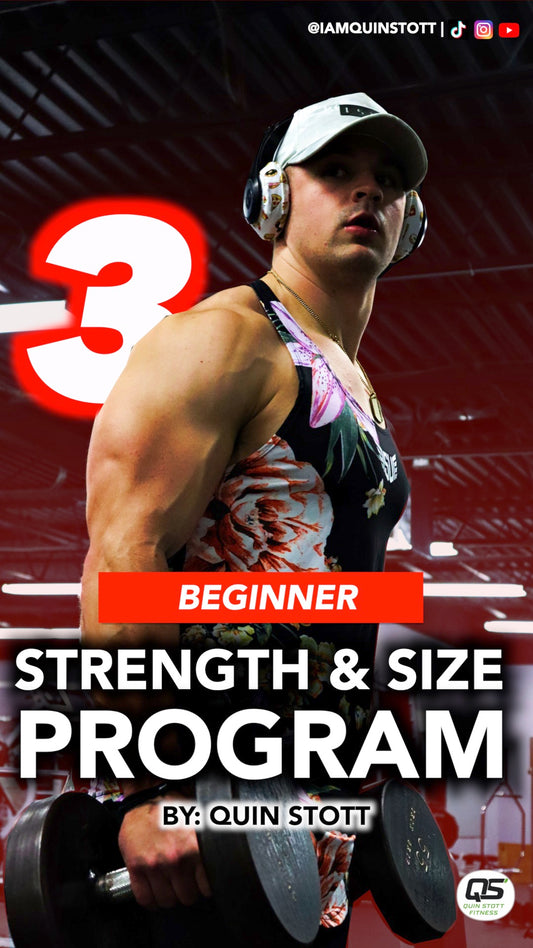 Beginner Strength & Size Program – 3 Days/Week (6 Weeks)