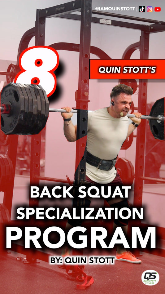 Back Squat Specialization Program – Weekly Focus (8 Weeks)